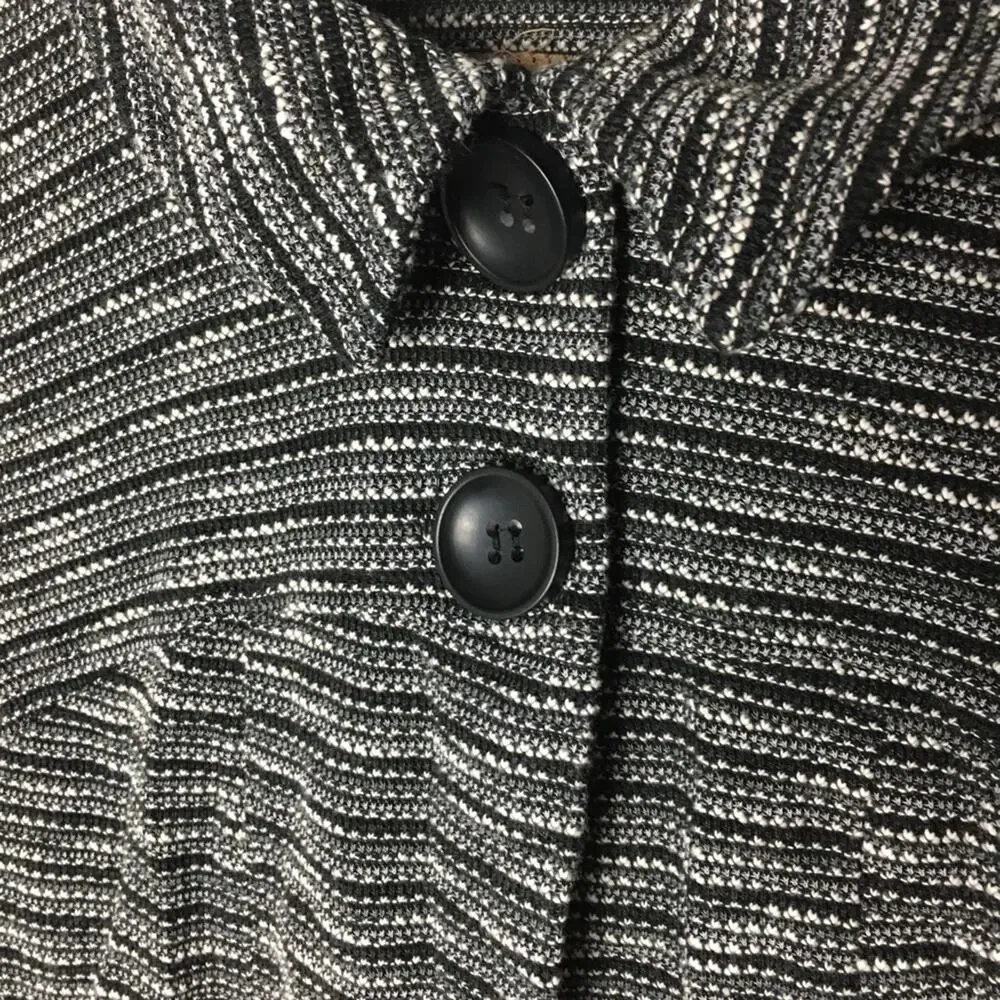 Notations Cropped Jacket Black Gray MP - Picture 5 of 8